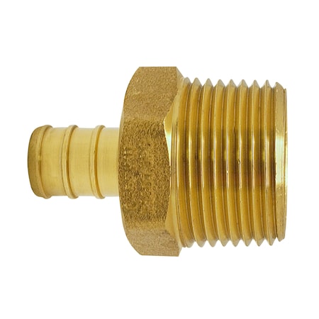 3/4 In. Brass PEX Barb X 1 In. Male Pipe Thread Reducing Adapter